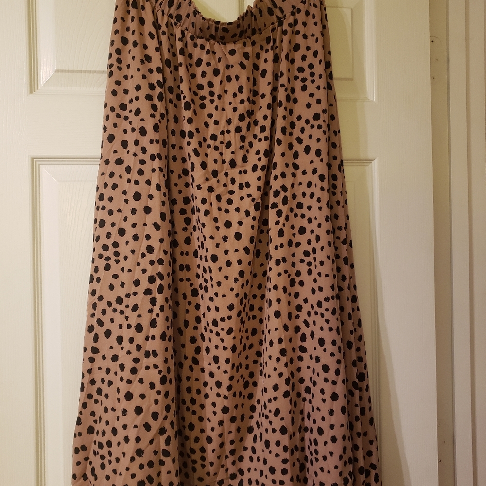 Print maxi skirt